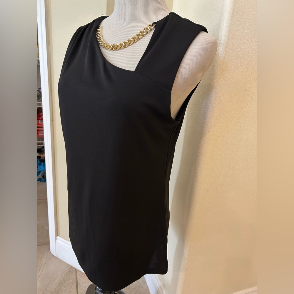 INC International Concepts Black Chain Detail Tank Top - Picture 6 of 10